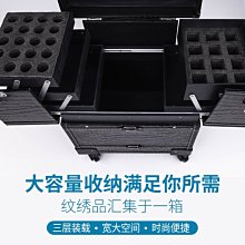 紋繡工具箱拉桿大容量高檔美容美甲美睫箱子外出專業跟妝師化妝箱 歷史價格詳細信息