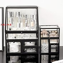 大阪三町化妝品收納盒桌面防塵高級感梳妝臺亞克力置物架抽屜式長方形帶蓋化妝收納 歷史價格詳細信息