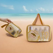 防水化妝包女游泳手提包大容量旅行收納包pvc透明洗漱果凍沙灘包 歷史價格詳細信息