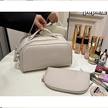 化妝包大容量便攜外出便捷式防水演出拉鏈出旅行化妝pu收納包斜挎 歷史價格詳細信息