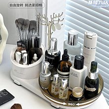 旋轉化妝品收納盒桌面護膚品置物架梳妝臺透明旋轉化妝架抖音同款 歷史價格詳細信息