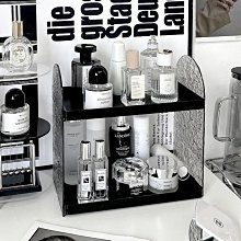香水置物架桌面化妝品收納架透明輕奢護膚品整理高級感梳妝檯架展 歷史價格詳細信息