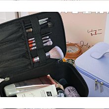 熱賣精品！化妝包 收納包 專業化妝包女大容量韓國便攜旅行手提化妝品收納包防水化妝箱肩帶推薦 歷史價格詳細信息