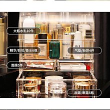 化妝收納盒桌面ins大容量化妝品透明收納抽屜式玄關收納盒一體 歷史價格詳細信息