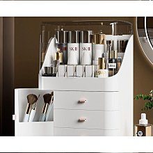 化妝收納盒桌面ins大容量化妝品透明收納抽屜式玄關收納盒一體 歷史價格詳細信息