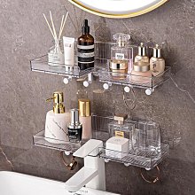 浴室置物架 亞克力洗手間衛生間置物架免打孔浴室槍灰三角架淋浴房廁所三角架 歷史價格詳細信息