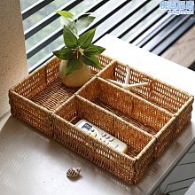 仿藤編桌面收納盒梳妝臺化妝品口紅整理盒辦公桌文具置物架 歷史價格詳細信息