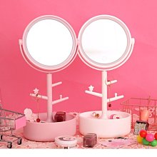 日系LED &lt;&lt; 貝殼白 圓鏡 &gt;&gt; 女優鏡 化妝鏡 8LED燈 折疊鏡化妝鏡 LED發光鏡 女生美容補裝鏡子 歷史價格詳細信息