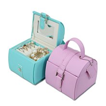 首飾盒簡約耳環手飾品首飾收納盒子女大容量迷你韓國可愛多層學生 歷史價格詳細信息
