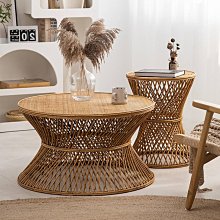 客廳沙發邊幾角幾復古邊桌小茶几小戶型鐵藝鏤空置物架茶桌設計感 歷史價格詳細信息