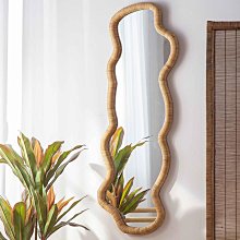 穿衣鏡全身鏡子落地鏡北歐家用立式衣架一體臥室多功能旋轉試衣鏡 歷史價格詳細信息