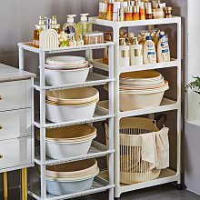 臉盆架衛浴置物架落地多層化妝室廁所夾縫角架浴室放臉盆收納層架子 歷史價格詳細信息