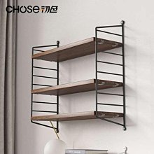 北歐鐵藝牆上置物架牆面一字板客廳臥室餐廳牆壁掛書架一字收納架 歷史價格詳細信息