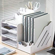 聯勝百貨公司現貨 文件架 辦公桌桌面書架 多層大容量文件框 文件夾架 收納盒置物 價格比較,價格查詢,歷史價格詳細信息