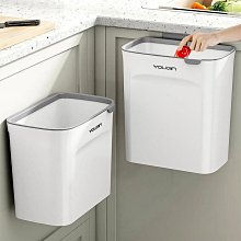 廚房垃圾桶壁掛家用帶蓋收納桶廁所衛生間客廳紙簍掛式廚余衛生桶~晴天 歷史價格詳細信息