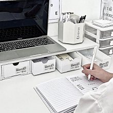 桌面收納盒抽屜式辦公室書桌上收納櫃小號文具透明箱子雜物儲物盒 歷史價格詳細信息