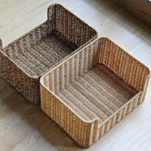 Kens仿藤編購物籃 日式買菜籃子手提花籃編織包野餐籃 寵物水果籃*爆款 歷史價格詳細信息