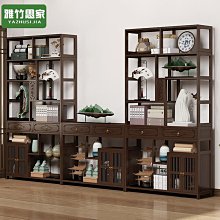 茶具置物架 博古架 茶葉展示櫃 客廳紫砂壺陳列櫃 新中式多寶閣 歷史價格詳細信息