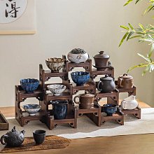 實木茶杯架茶具茶壺展示架多寶格博古架紫砂壺擱架壁掛擺件置物架 歷史價格詳細信息