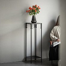 雙層室內花臺花盆獸足方架客廳落地式吊蘭仿古新中式竹花架置物架 歷史價格詳細信息