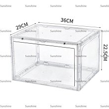 透明翻蓋式收納鞋盒 環保折疊鞋子收納盒 堆疊儲物抽屜整理箱 居家節省空間置物箱 歷史價格詳細信息
