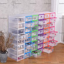 [sunlingt]加厚鞋盒收納盒抽屜式塑料鞋盒透明簡易防塵收納鞋盒子 歷史價格詳細信息