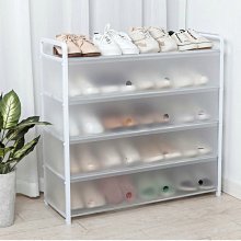 鞋架多層簡易家用門口防塵鞋柜學生宿舍鞋架子經濟型收納拉鏈鞋柜~特價家用雜貨 歷史價格詳細信息
