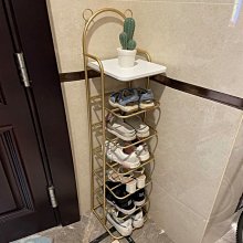 鞋架多層家用門口小窄簡易室內好看新款爆款鐵藝鞋子收納神器 歷史價格詳細信息