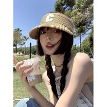 防曬空頂帽子女夏天字母ABC無頂棒球帽跑步運動戶外遮陽鴨舌帽男  滿300發貨 歷史價格詳細信息