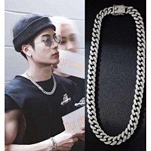 王嘉爾同款古巴鏈戒指鑲鋯石滿鉆嘻哈潮男女指環尾戒街舞情侶戒圈 歷史價格詳細信息