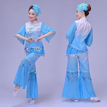 秧歌服女成人新款中老年廣場舞腰鼓舞扇子舞喜慶民族舞蹈套裝 歷史價格詳細信息