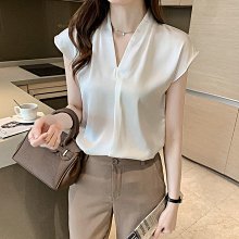 女 無袖 襯衫 雪紡 韓版 V領 氣質 OL 上班族 【柔依衣坊 Zoe Shop】C30-8381C13 歷史價格詳細信息