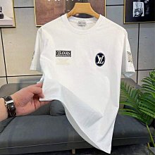 夏季潮牌字母印花圓領短袖T恤 男生短袖T恤 男潮流嘻哈寬鬆休閒青年半袖體恤 五分袖T恤 短T 歷史價格詳細信息