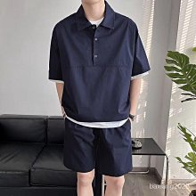 韓版短袖T恤男士 素色套裝男 M-3XL 外出套裝 家居服兩件套 5色運動套裝 復古短褲寬松休閑上衣運動一套 歷史價格詳細信息