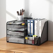 置物架 書桌收納架 辦公桌分層架 鐵藝 多層架 書架【爆款熱賣】 歷史價格詳細信息