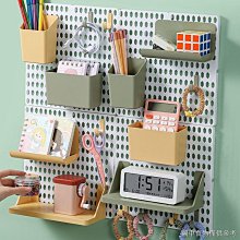 桌面洞洞板置物架學生宿舍桌上收納整理架辦公桌立式夾式掛板層板 歷史價格詳細信息