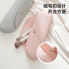 化妝刷收納袋便捷攜帶旅行腮紅眼影刷筒硅膠防水高顏值收納盒小包 歷史價格詳細信息