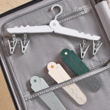 旅行折疊衣架 多功能衣架 曬衣架 兒童衣架 防滑衣架 晾衣架 一字衣褲夾 可疊掛雙夾褲架 一字褲架 歷史價格詳細信息