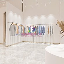 服裝店展示架陳列架落地式不銹鋼掛衣架中島側掛網紅女裝店貨架子-范斯頓配件工廠超夯 正品 現貨 歷史價格詳細信息