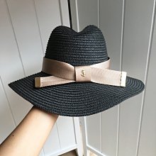 草帽 黑粉 緞帶 蝴蝶結 刺繡 字母 大帽沿 遮陽帽 帽子 編織 草編 度假 海邊 韓國 明星 英文 歷史價格詳細信息