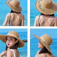 草帽蕾絲系帶草帽女夏季海邊潮草編帽子時尚遮陽防曬帽太陽帽新款 新品 歷史價格詳細信息