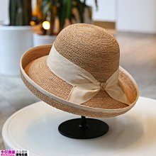 Linda私家衣櫥*草帽女日系優雅蝴蝶結飄帶平頂禮帽拉菲草夏季出遊沙灘大簷遮陽帽 歷史價格詳細信息