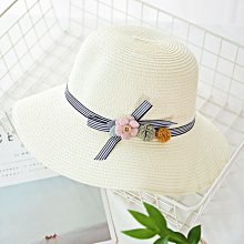 草帽草編遮陽帽-花朵蝴蝶結毛邊大簷女帽子母親節禮物5色73yg18【巴黎精品】 歷史價格詳細信息