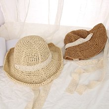 漁夫帽女米色百搭韓版潮遮臉帽子日系毛邊夏季波浪邊遮陽防曬盆帽 歷史價格詳細信息
