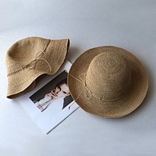 草帽~草帽女夏小清新韓版百搭沙灘出游遮陽太陽帽草編大沿防曬漁夫帽 新品 歷史價格詳細信息