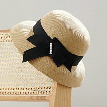 草帽 夏天渔夫帽女网红褶皱草帽复古法式赫本优雅宽檐遮阳防晒海边度假~熱銷 歷史價格詳細信息