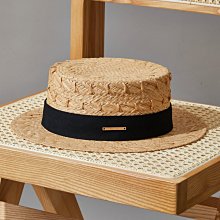 草帽 夏季新款法式大檐遮阳麦秆草帽礼帽女式优雅复古度假海边出游防晒~熱銷 歷史價格詳細信息