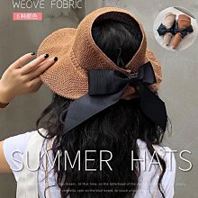 蝴蝶結編織草帽女夏季大帽簷遮陽防曬漁夫帽海邊沙灘度假太陽帽子 歷史價格詳細信息