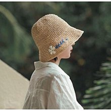 草帽草編遮陽帽-花朵蝴蝶結毛邊大簷女帽子母親節禮物5色73yg18【巴黎精品】 歷史價格詳細信息