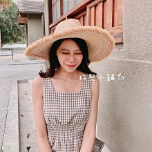 「」-韓 草帽 夏天   遮陽帽 海灘風 文青風 森林系 手工編織草帽 紳士帽 爵士帽 大頭圍 加大帽圍 歷史價格詳細信息